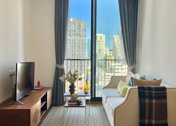 Lejlighed Noblebe333minbts • 2 Balconies•coffeenook•bathtub Bangkok